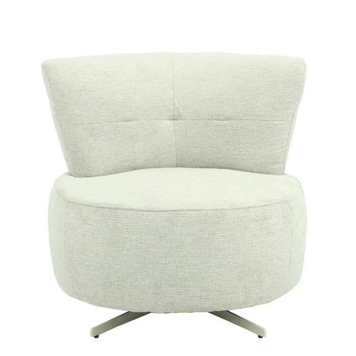 StarFurn - Fauteuil Lichtgrijs Stof - Draaibaar - Fien
