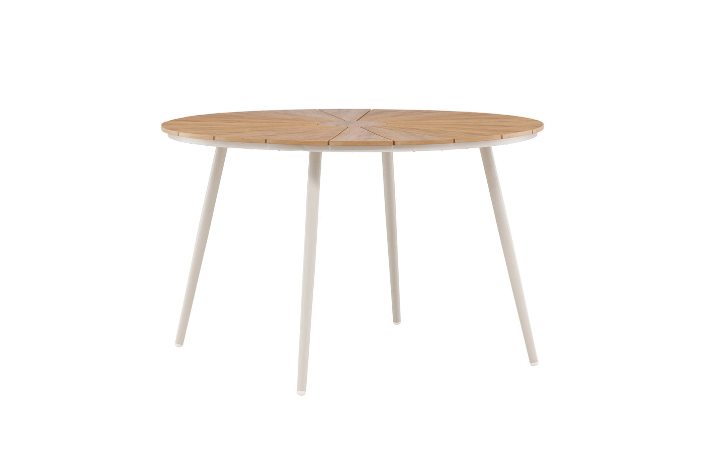 Fjôrd - Tuintafel Rond - Beige|Naturel Aluminium - 120cm - San Vito