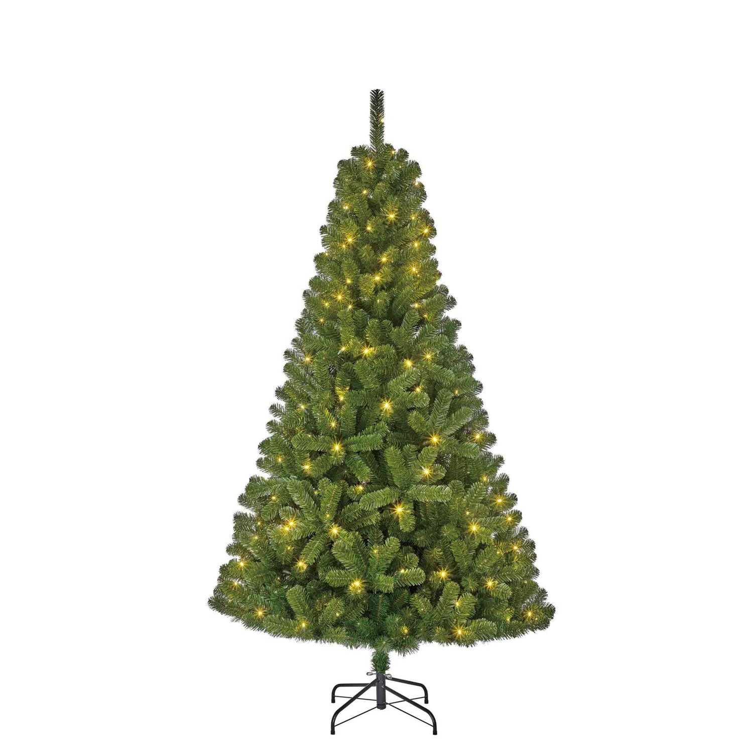 Black Box Kunstkerstboom Charlton - 198x198x370 cm - PVC - Groen - 1100LED