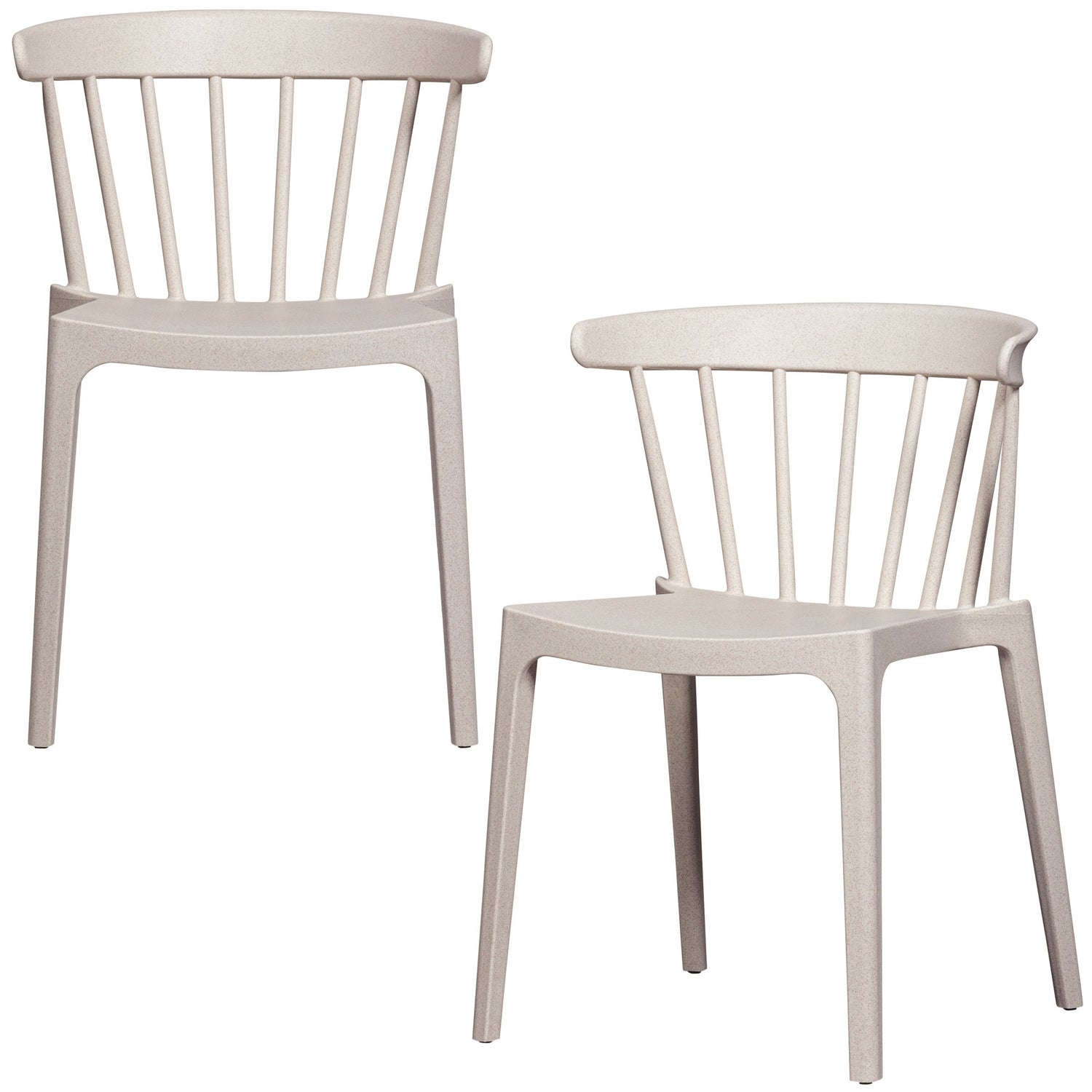 WOOOD Bliss Tuinstoelen - Plant Fiber - Off White Melange - Set van 2