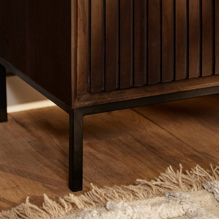 StarFurn - Tv-meubel Bruin Hout - 210x45x55cm - Madison