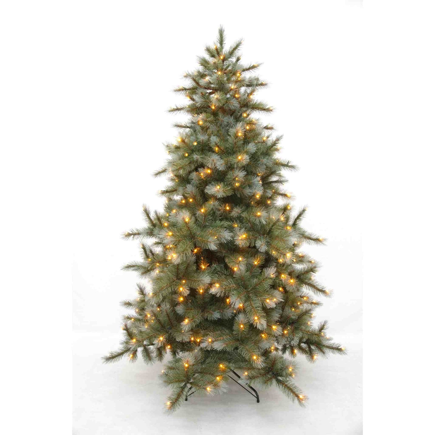 Triumph Tree Kunstkerstboom Wyoming - 165x165x230 cm - PVC|Hardnaald - Blauw - 432LED