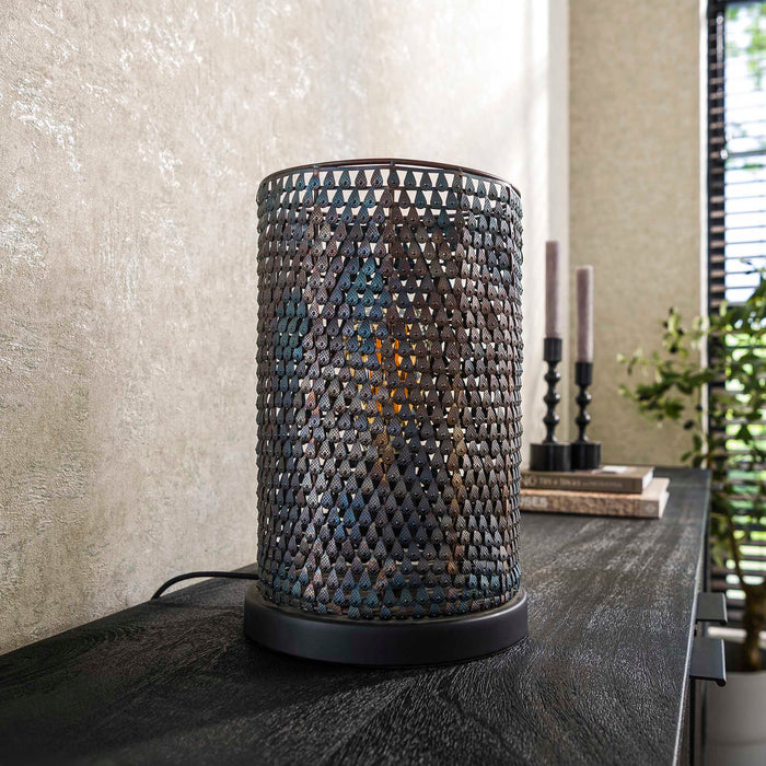 Giga Meubel - Tafellamp Zwart Metaal - 1-Lichts - Armor Tube