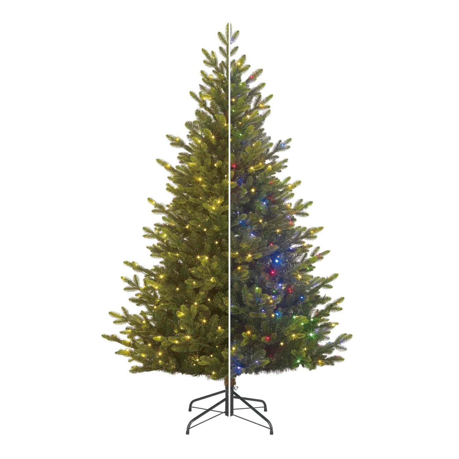Black Box Kunstkerstboom Burton - 147x147x230 cm - PVC|Polyethyleen - Groen - 590LED