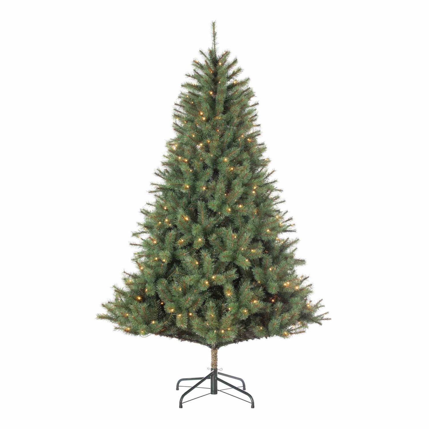 Black Box Kunstkerstboom Norwood - 137x137x215 cm - PVC|Hardnaald - Groen - 380LED