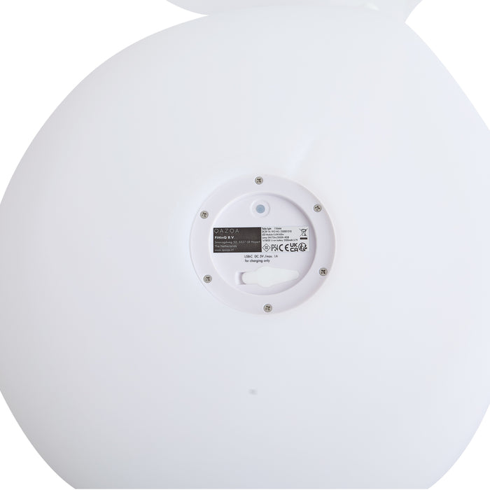 QAZQA Tafellamp wit 50cm incl. LED dimbaar IP54 oplaadbaar - Baby