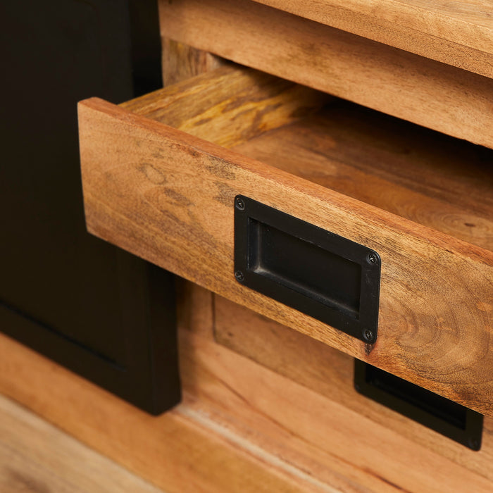 StarFurn - Tv-meubel Rechthoek Naturel Hout - 155x45x50cm - Nashville