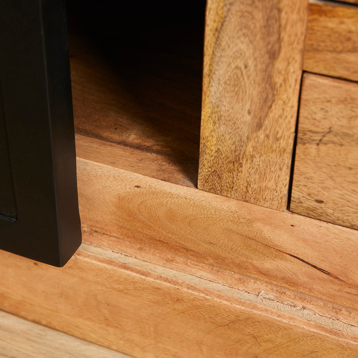 StarFurn - Tv-meubel Rechthoek Naturel Hout - 155x45x50cm - Nashville