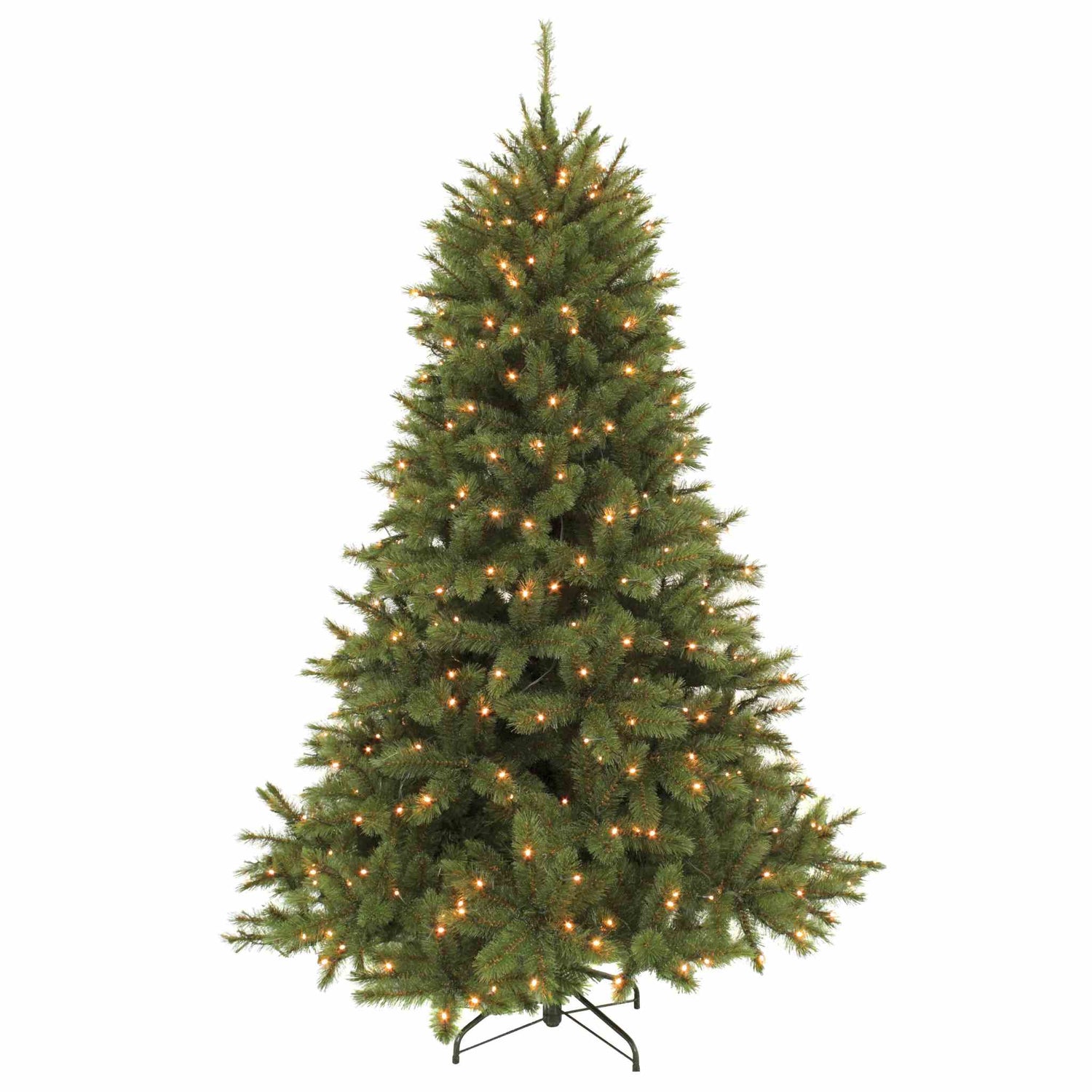 Triumph Tree Kunstkerstboom Forest frosted - 168x168x260 cm - PVC|Hardnaald - Donker Groen - 480LED