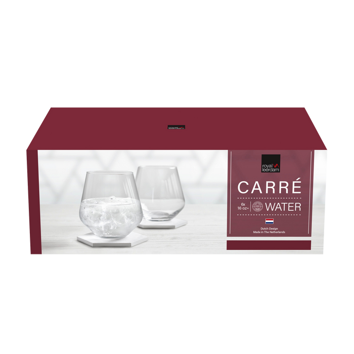 Royal Leerdam Carré waterglazen – 6 stuks – 47,5 cl