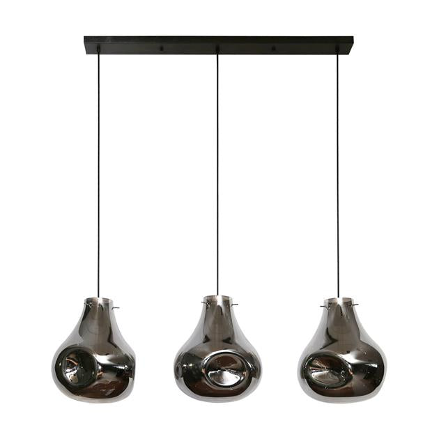 Giga Meubel - Hanglamp Zwart Glas - 150x115x28cm - Dent Artic