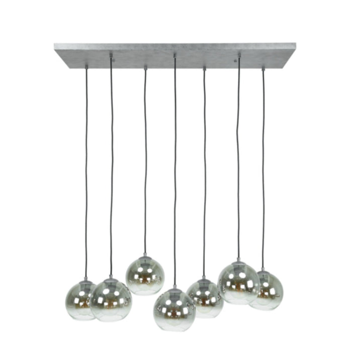Giga Meubel - Hanglamp Glas - 7-Lichts - Bubble Shaded