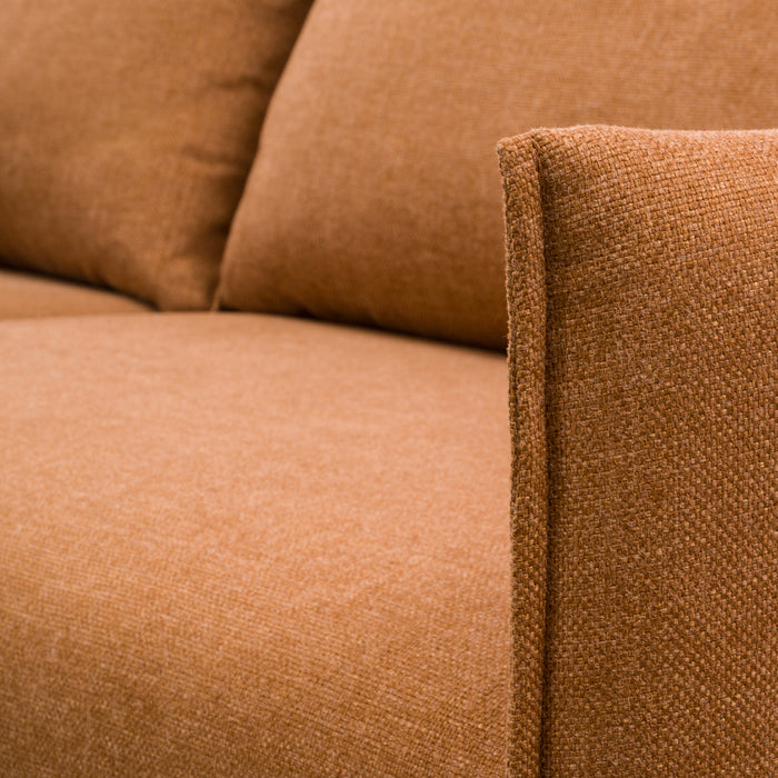 by fonQ Siora 3-zitsbank - Oranjebruin