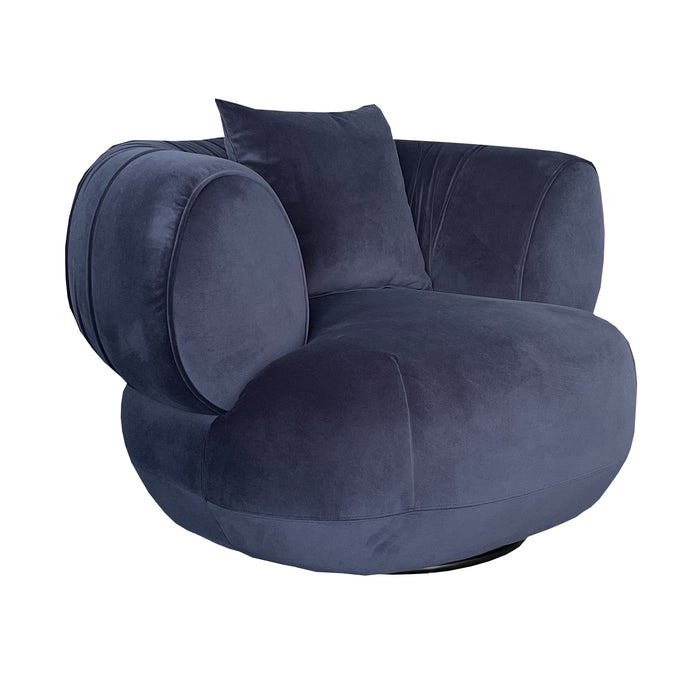 by fonQ Crown Fauteuil - Staalblauw / Effen