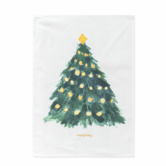 Sapin Keukenhanddoek 2 stuks 70x50 cm Xmas, Veelkleurig, 100% katoen, de kwaliteit van 200 Gr x m2