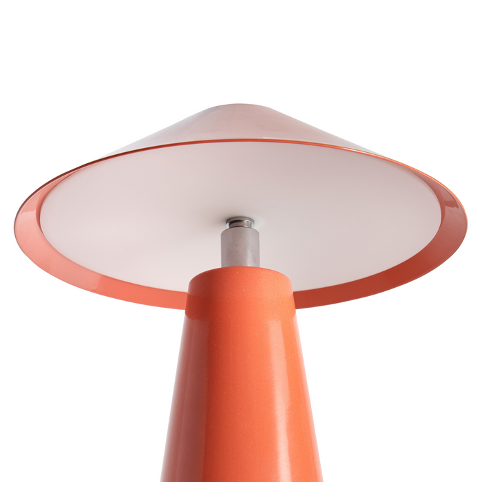 Beliani - APAYAO - Tafellamp - Rood - IJzer