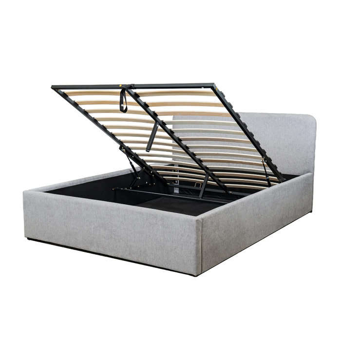 Calicosy - Bed met opbergruimte Livy - 205 cm - Grijs