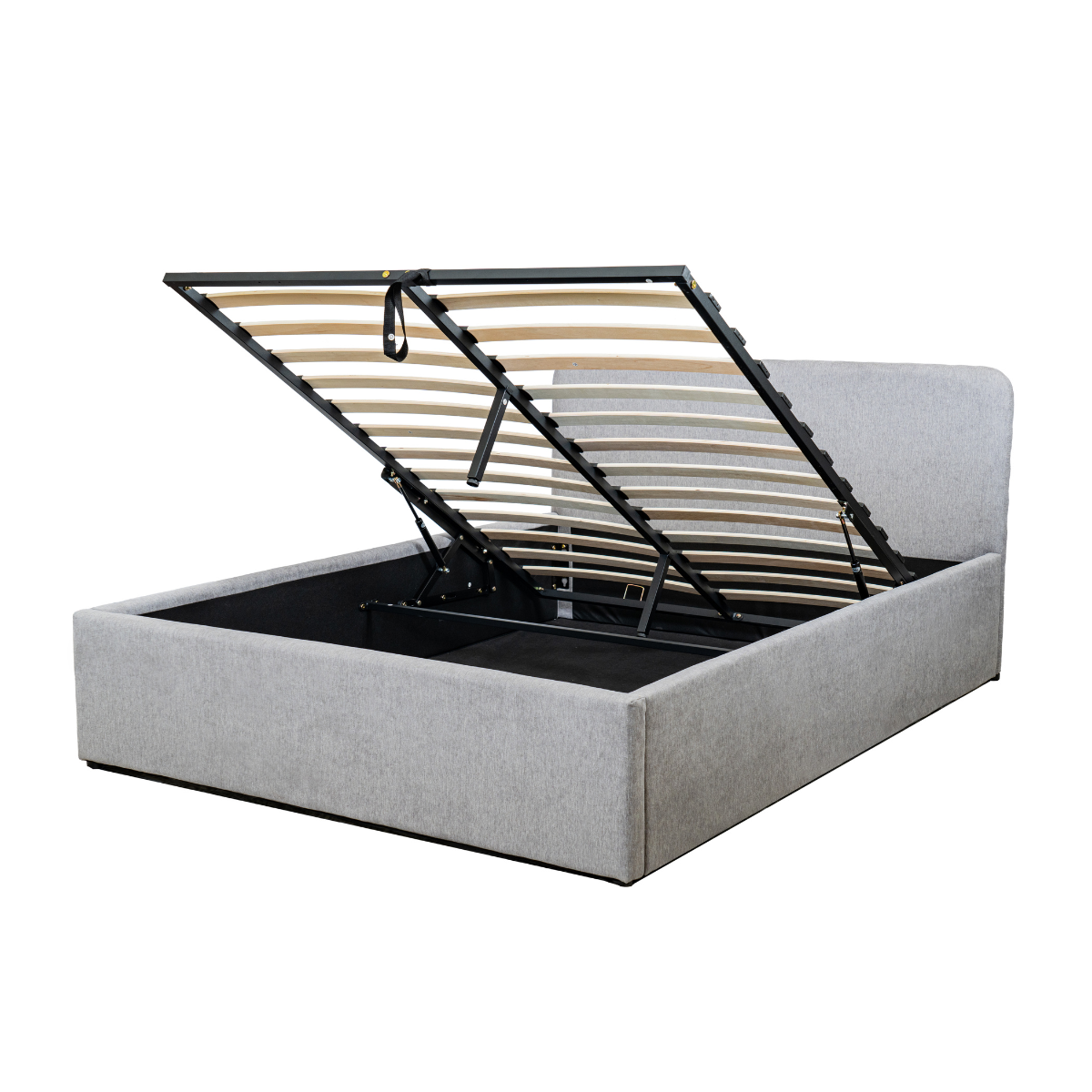 Calicosy - Bed met opbergruimte Livy - 205 cm - Grijs