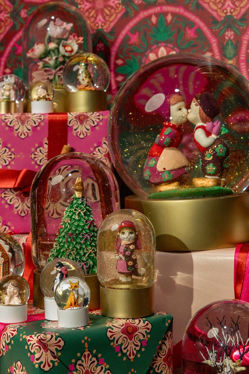 Sissy-Boy Glazen sneeuwbol met Oud Hollandse kat