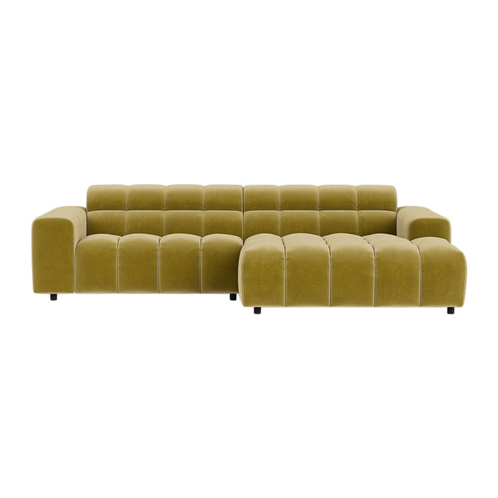 FÉST Dot Hoekbank met Chaise Longue  - Royal / Pistache
