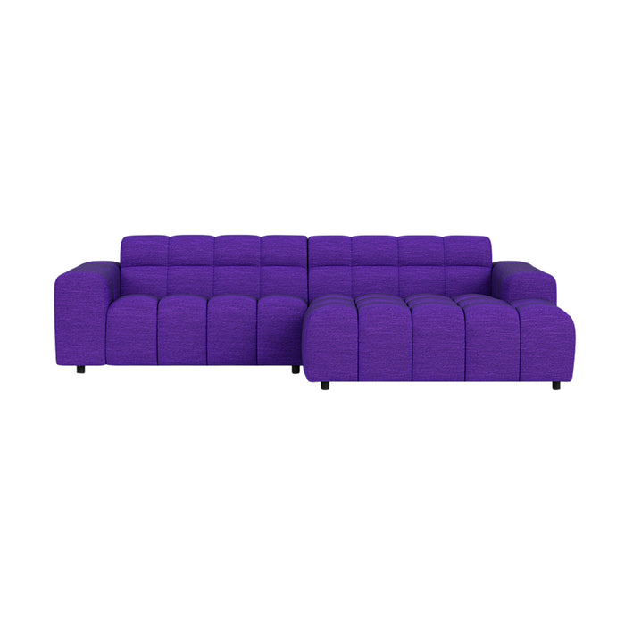 FÉST Dot Hoekbank met Chaise Longue  - Steelcut Quartet / Purple