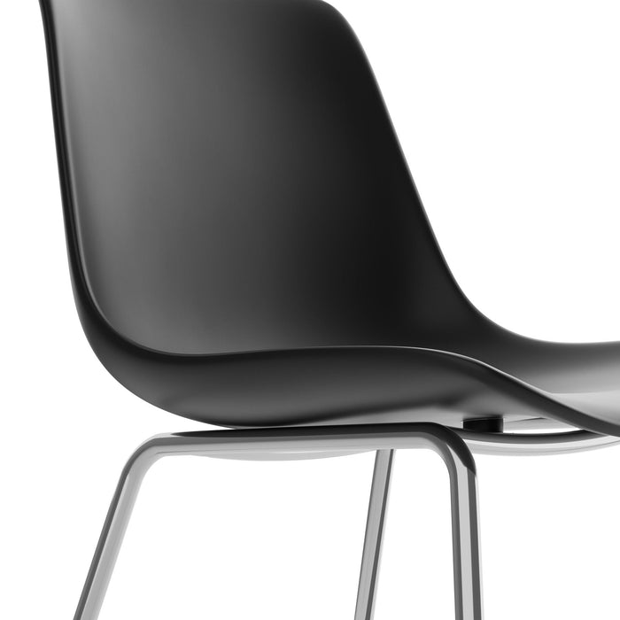 tectake® Kunststofstoelen Mave, ergonomisch, 120 kg - Set van 6