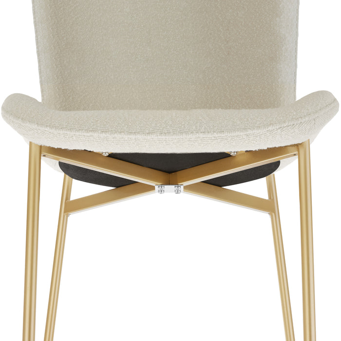 tectake® Gestoffeerde stoel Tessa - Set van 4