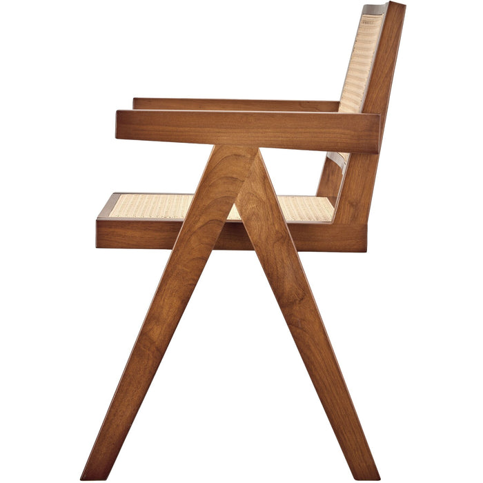 tectake® Eetkamerstoel Lizzy met Weens vlechtwerk in boho-stijl