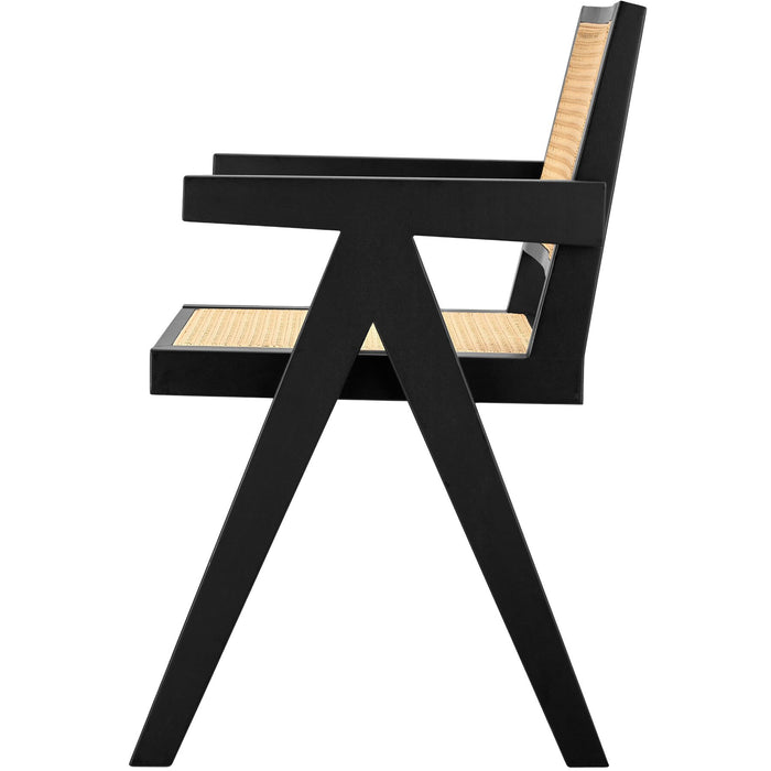 tectake® Eetkamerstoel Lizzy met Weens vlechtwerk in boho-stijl