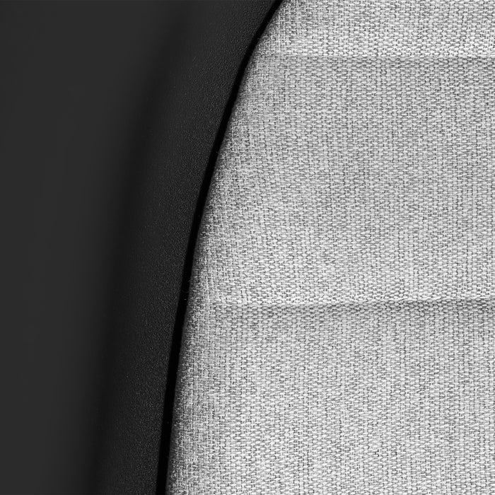 tectake® Kunststof eetkamerstoel Logart, gestoffeerd - Set van 6