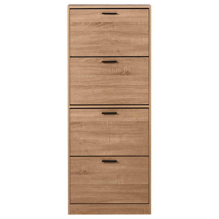 Beliani - BOWRAL - Schoenenkast 4 vakken - Lichtbruin - Vezelplaat