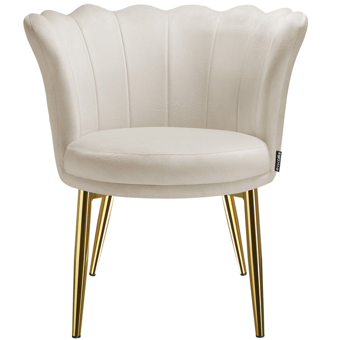 tectake® Fauteuil Stella, dikke vulling, 67x64x76cm