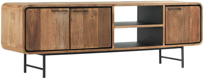 DTP Home TV stand Evo medium, 3 doors, 2 open racks,60x185x40 cm, r...