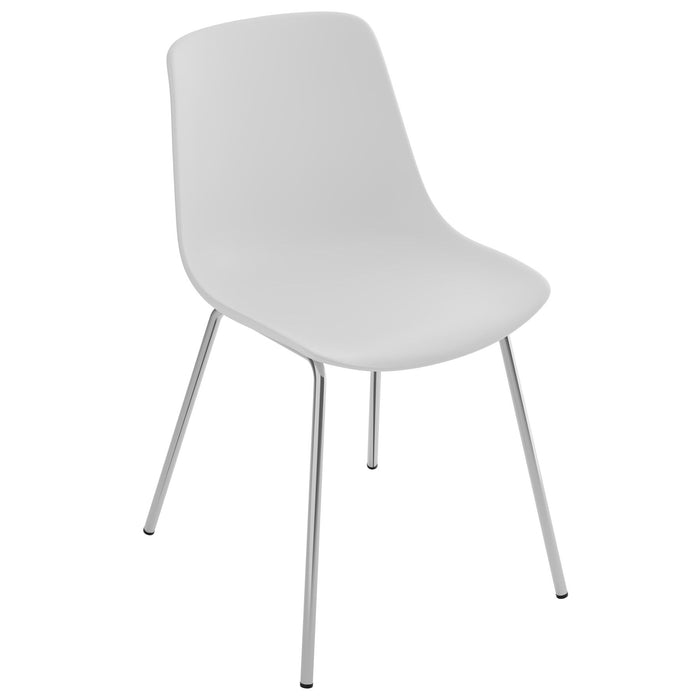 tectake® Kunststofstoelen Mave, ergonomisch, 120 kg - Set van 2