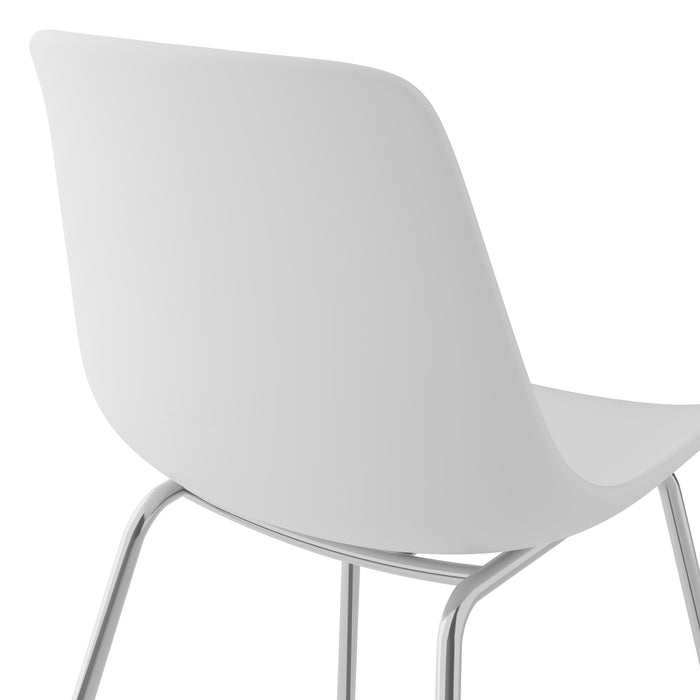 tectake® Kunststofstoelen Mave, ergonomisch, 120 kg - Set van 2