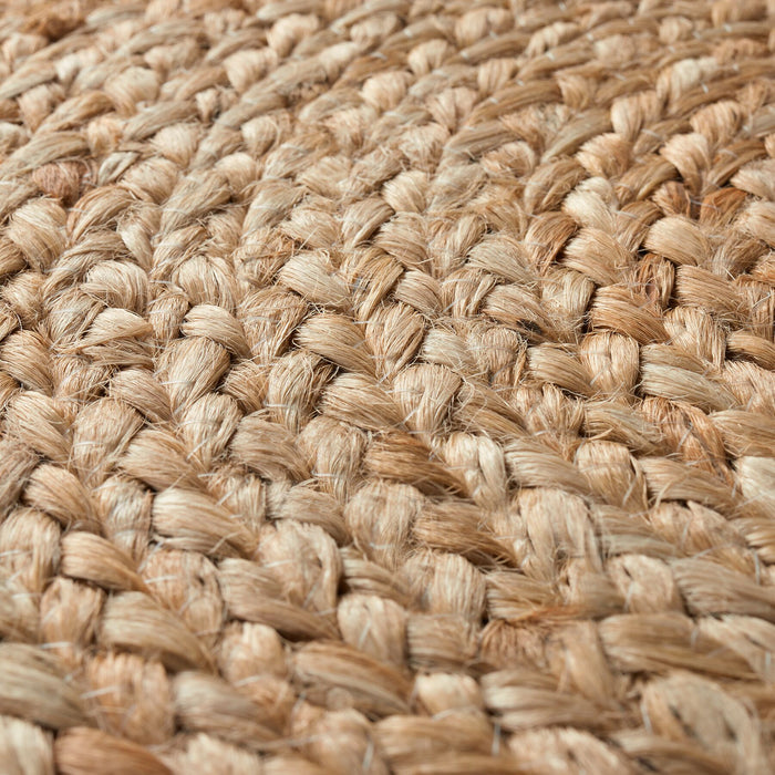 tectake® Handgemaakte poef Banno Cylinder van jute rond, boho-stijl