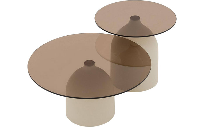 Goossens Salontafel Niva in Smoke glas