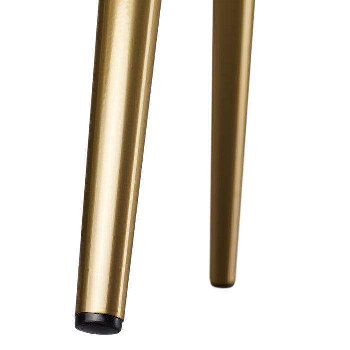 tectake® Eetkamerstoel Marilyn, koordlook, gestoffeerd - Set van 2