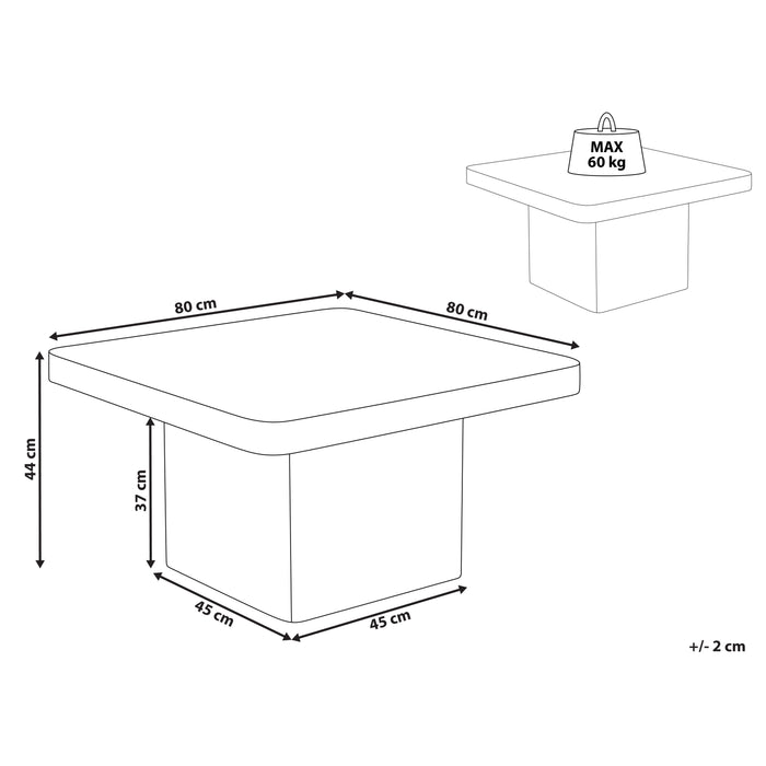 Beliani - DUSON - Salontafel - Beige - MDF