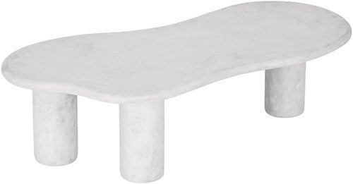 DTP Home Coffee table Curva CHALK,35x130x69 cm, mortex