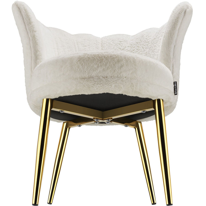 tectake® Fauteuil Stella, dikke vulling, 67x64x76cm