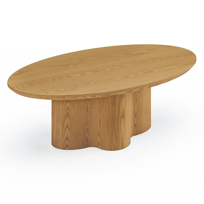 Licht houten salontafel