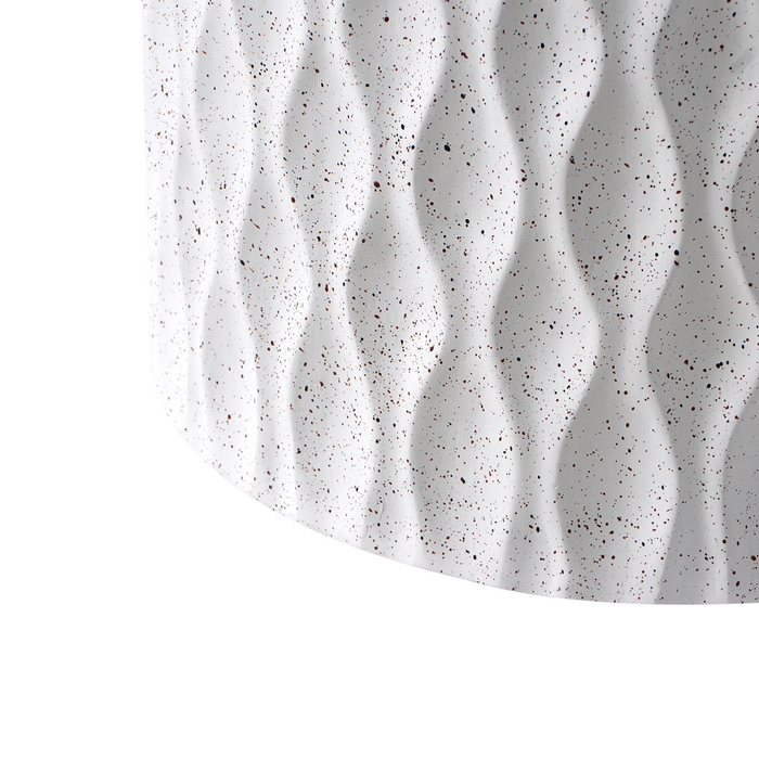 Beliani - ANTELAO - Bijzettafel - Wit - Lichtbeton MgO