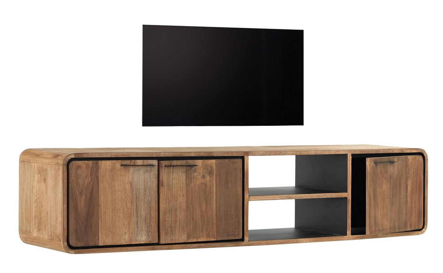 DTP Home Hanging TV stand Evo medium, 3 doors, 2 open racks,40x185x...