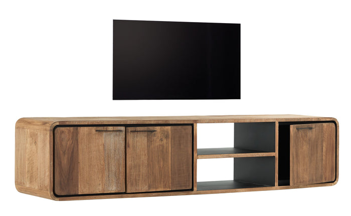 DTP Home Hanging TV stand Evo medium, 3 doors, 2 open racks,40x185x...