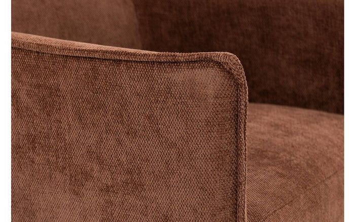 Goossens  Eetkamerstoel Erik -  Textiel met armleuning