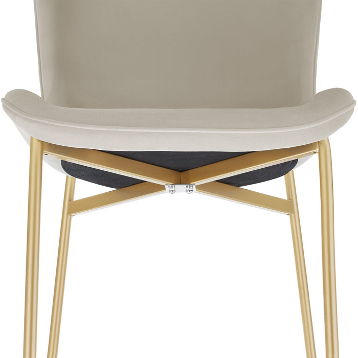 tectake® Gestoffeerde stoel Tessa - Set van 2