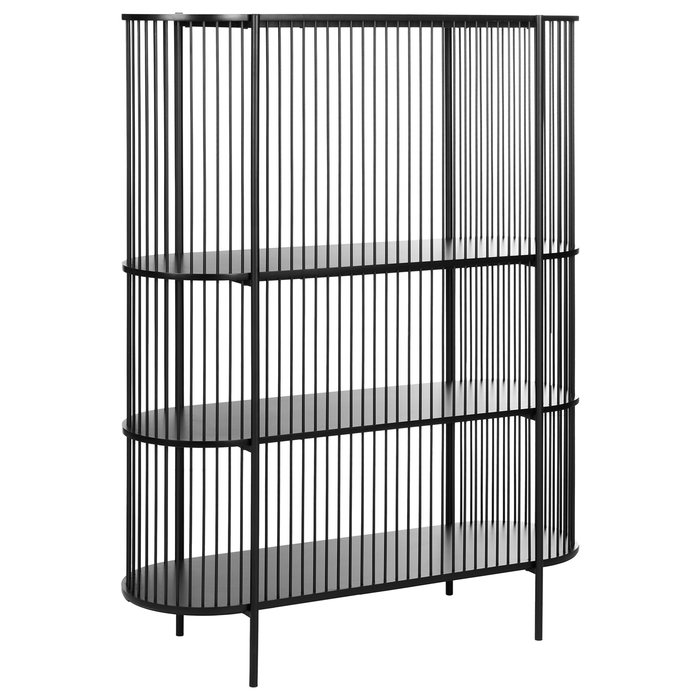 Beliani - BIRSON - Opbergkast 3 planken - Zwart - MDF