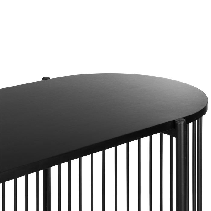 Beliani - BIRSON - Opbergkast 3 planken - Zwart - MDF