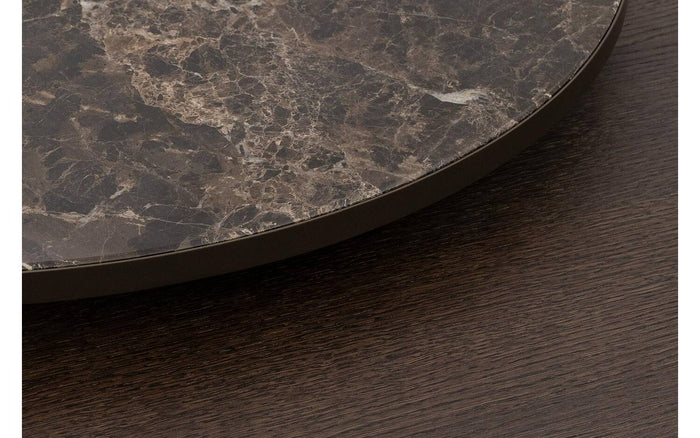 Goossens Salontafel Solea in Marmer bruin